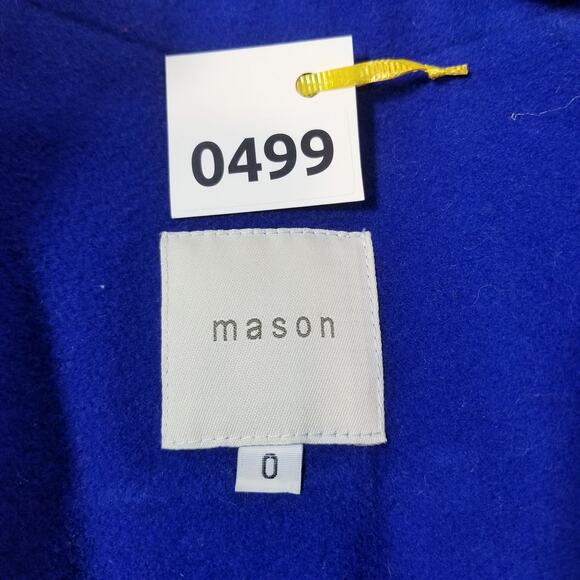 Mason Virgin Wool Blend Lambskin Open Cardigan Blazer - Picture 12 of 14